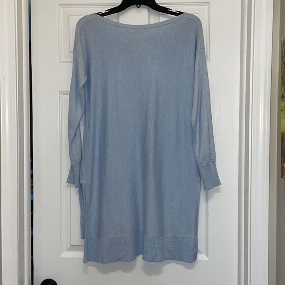 ✨Soft Surroundings Light Blue Metro High Low Tunic Sweater - Picture 7 of 7